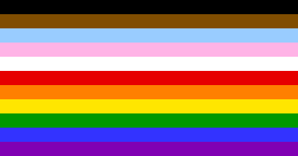 [Rainbow flag for transgender and people of color]