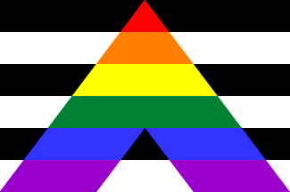[Gay/Straight Ally Flag]