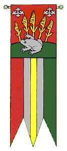 [Vrakúň big banner with Coat of Arms (velká koruhva)]