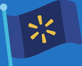 [Walmart flag]