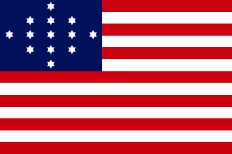 [U.S. 13 star Hulbert flag]