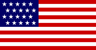[U.S. 20 star flag 1818]