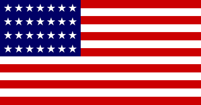 [28 Star Flag of U.S.]