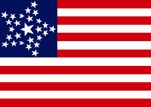 [Great Star Pattern 26 Star U.S. flag]