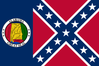 [AL Confederate statement flag]