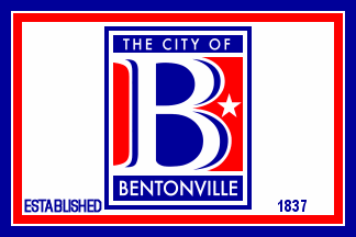 [Flag of Bentonville, Arkansas]
