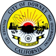 [Downey, California seal]