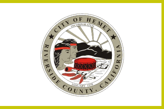 [flag of Hemet, California]