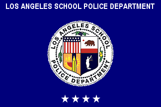 [Flag of Los Angeles School. Police Department]