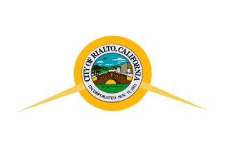 [flag of Rialto, California]