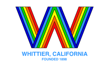[flag of Whittier, California]