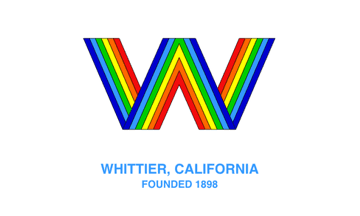 [flag of Whittier, California]