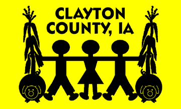 [Former Flag of Clayton County, Iowa]