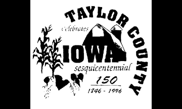 [Former Flag of Taylor County, Iowa]