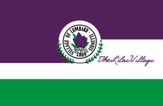 [Lombard, Illinois flag]