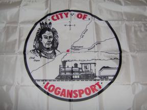 [Flag of Logansport, Indiana]