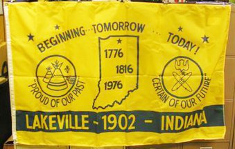 [Lakeville, Indiana flag]