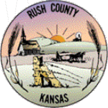[seal of Rush County, Kansas flag]