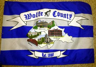 [flag of Wolfe County, Kentucky]