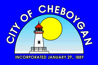 [Flag of the Village of Mackinaw City, Michigan]