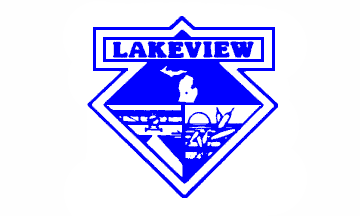 [Flag of Lakeview, Michigan]