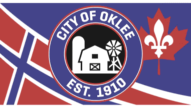 [Flag of Oklee, Minnesota]