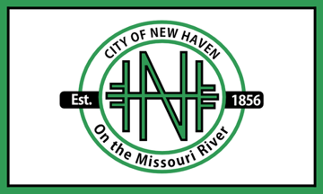 [flag of New Haven, Missouri]