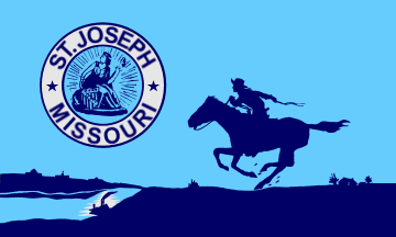 [flag of St. Joseph, Missouri]