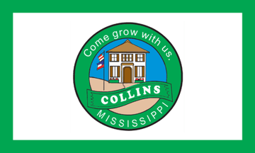 [flag of Collins, Mississippi]