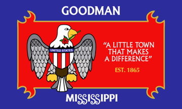 [flag of Goodman, Mississippi]