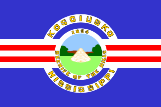 [flag of Kosciusko, Mississippi]