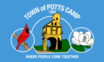 [flag of Potts Camp, Mississippi]