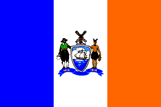 [New York's tercentenary flag]