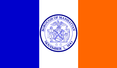 [Flag of Manhattan, New York]