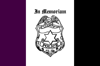 [National Law Enforcement Officers Memorial flag]