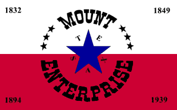 [Flag of Mount Enterprise, Texas]