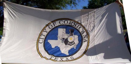 [Flag of Corsicana, Texas]