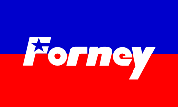 [Former flag of Forney, Texas]