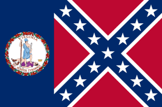 [VA Confederate statement flag]