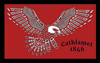 [Flag of Cathlamet, Washington]