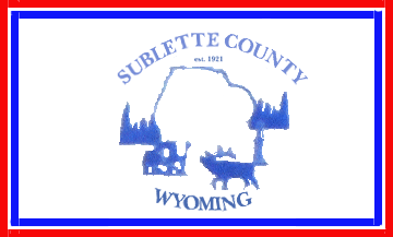 [Flag of Sublette County, Wyoming]