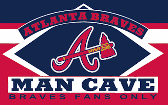 [Atlanta Braves Man Cave flag example]