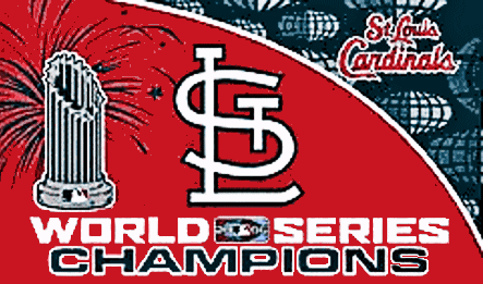 [St. Louis Cardinals World Series commemorative flag]