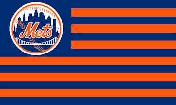 [New York Mets stars and stripes flag example]