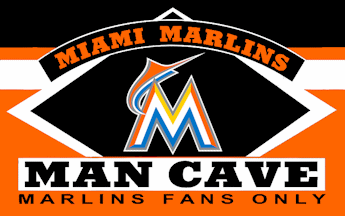 [Miami Marlins Man Cave flag example]