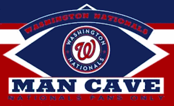 [Washington Nationals Man Cave flag example]