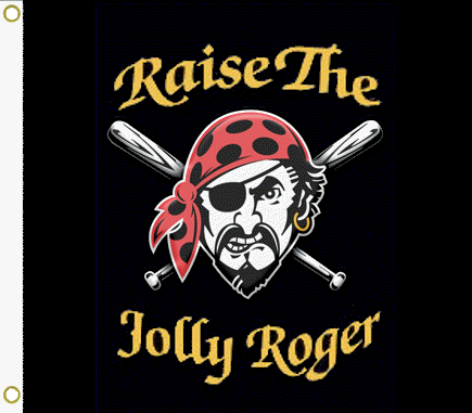 [Pittsburgh Pirates golf cart flag example]