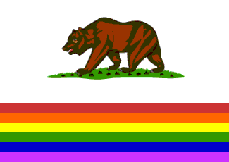 [California bear pride flag]