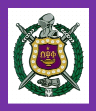 [Omega Psi Phi Fraternity flag]