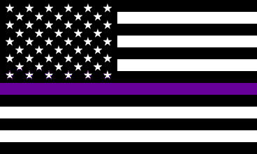 [Thin Purple Line flag]